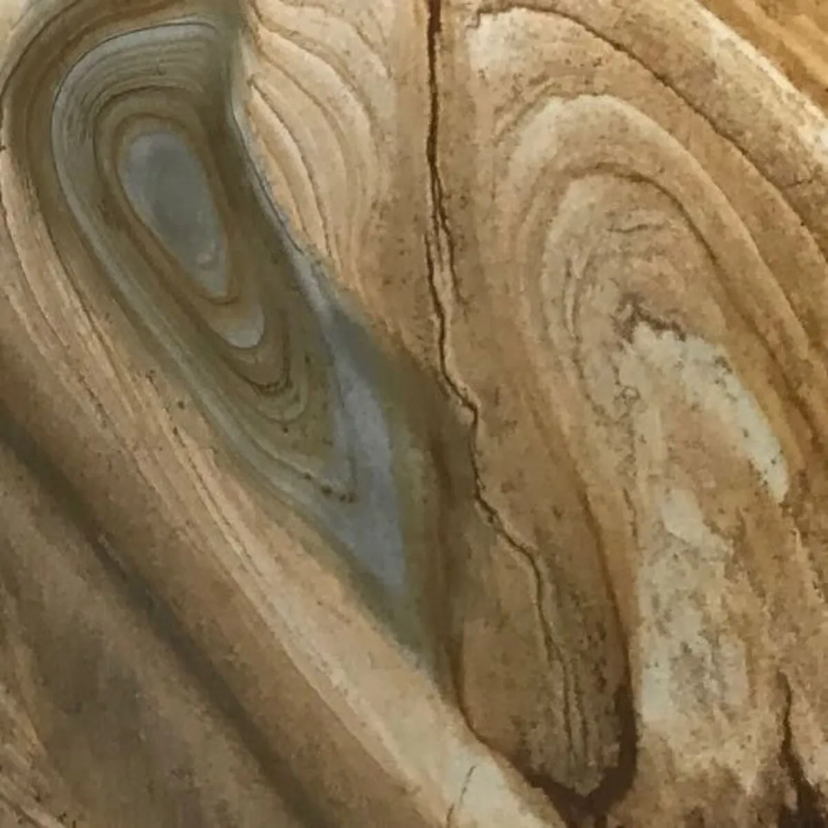 Closeup image of Stonewood Brown Granite countertop slab
