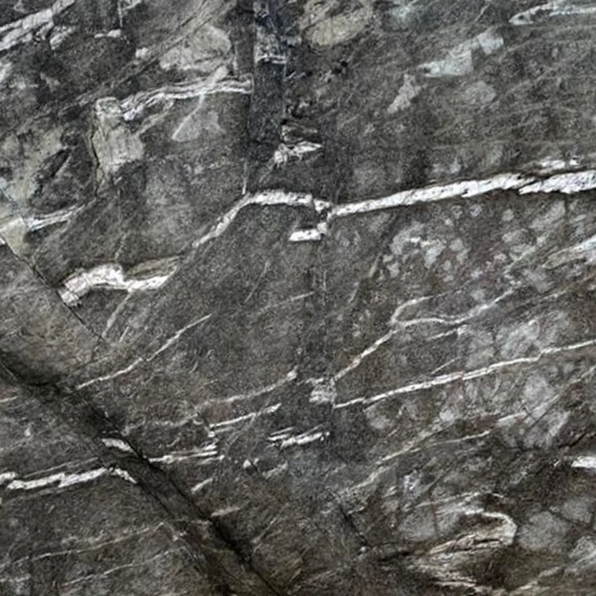 Closeup image of Victoria Grey Quartzite countertop slab