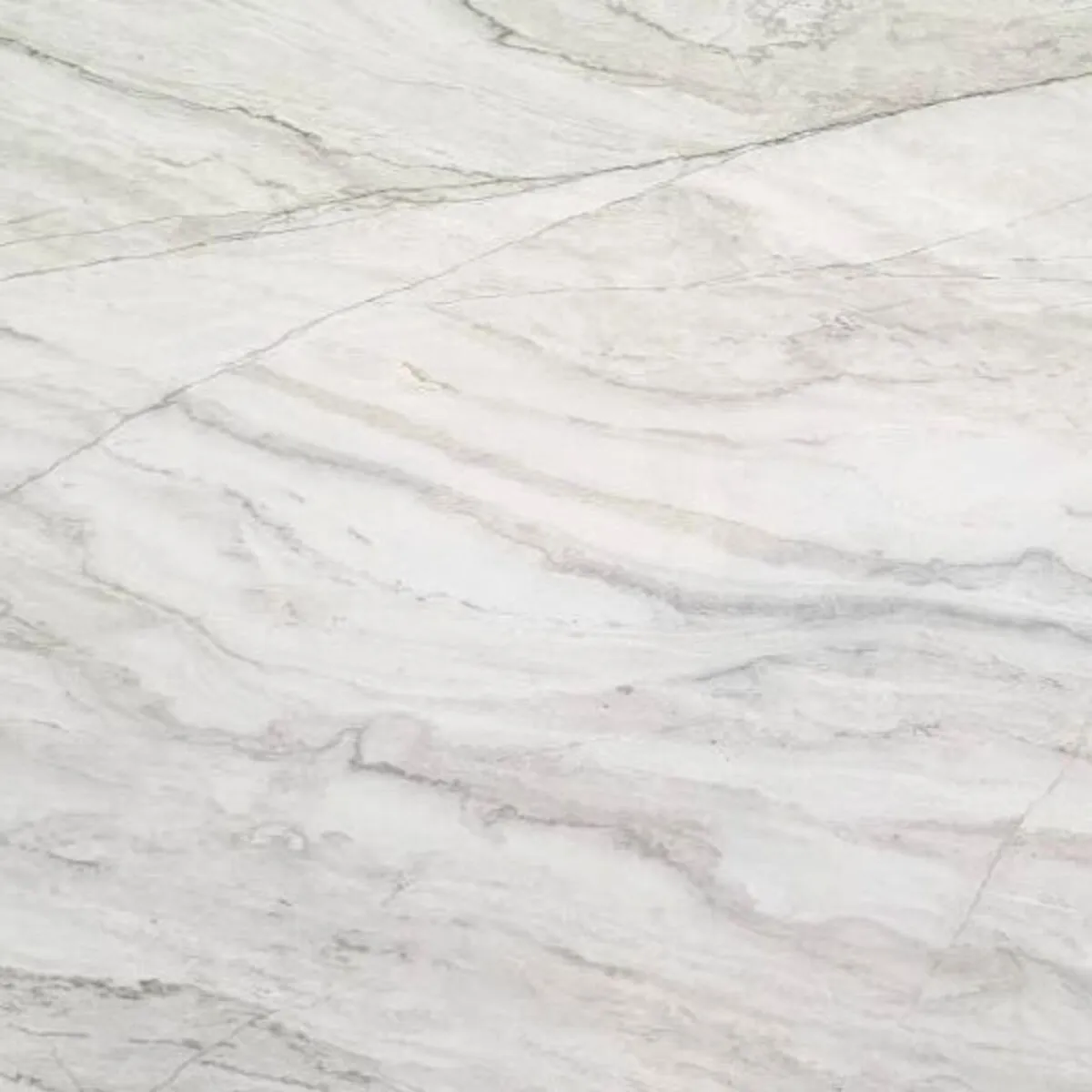 Closeup image of White Pearl White Quartzite countertop slab