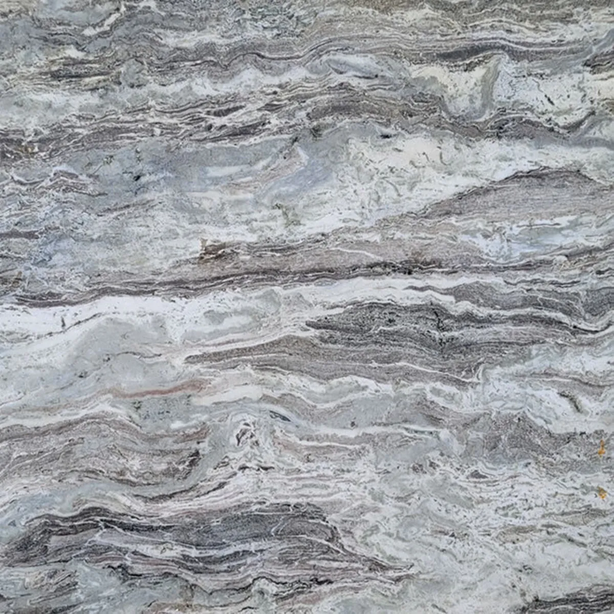 Closeup image of White Reef Grey Marble countertop slab