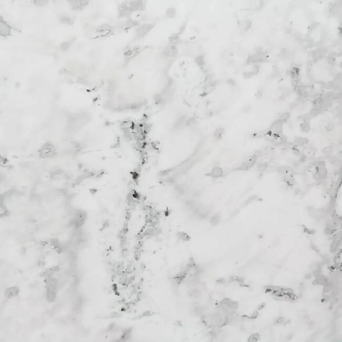 Closeup image of White Storm White Marble countertop slab