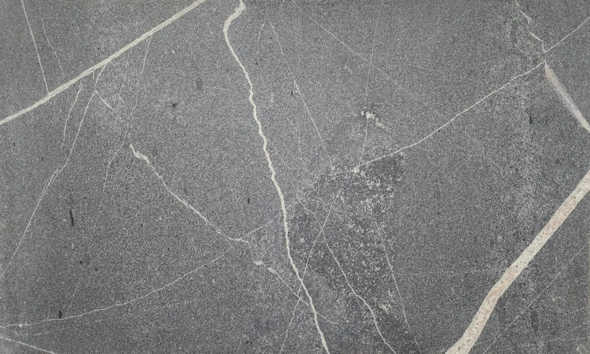 Closeup image of Elegant Gray Grey Granite countertop slab