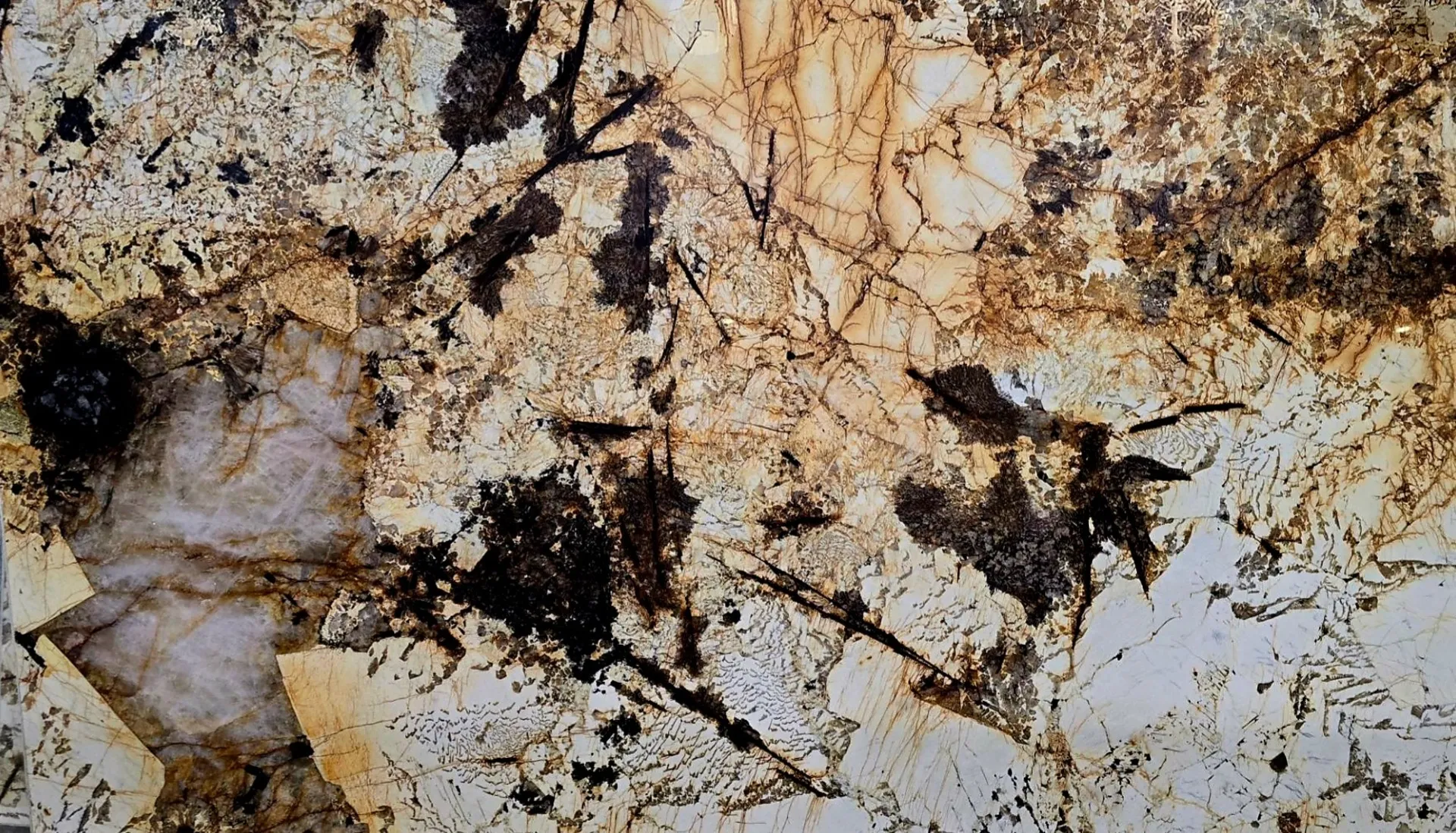 Closeup image of Patagonia Cream Granite countertop slab