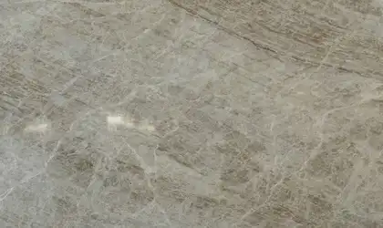 Closeup image of Opal Quartz Taj Mahal Beige Quartz countertop slab