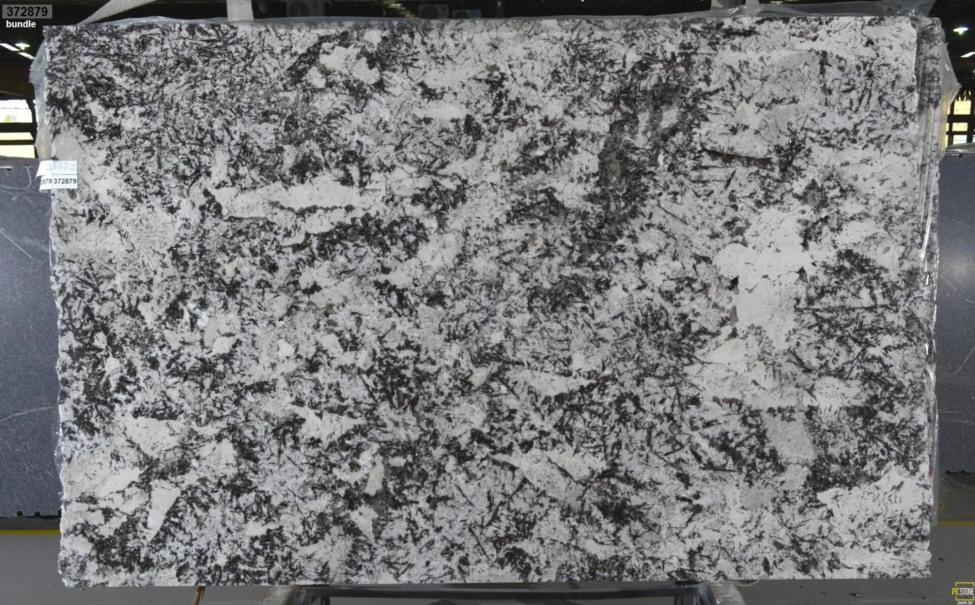 Closeup image of White Isle 1st Choice White Granite countertop slab