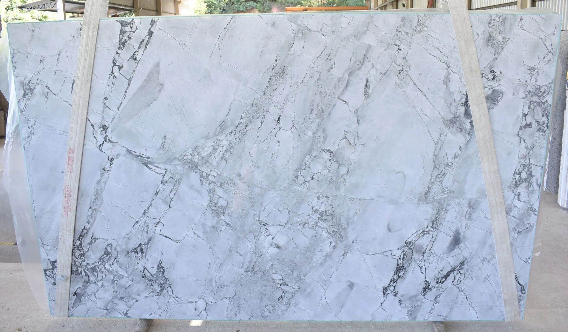 Closeup image of Grey Goose 1st Choice Grey Marble countertop slab