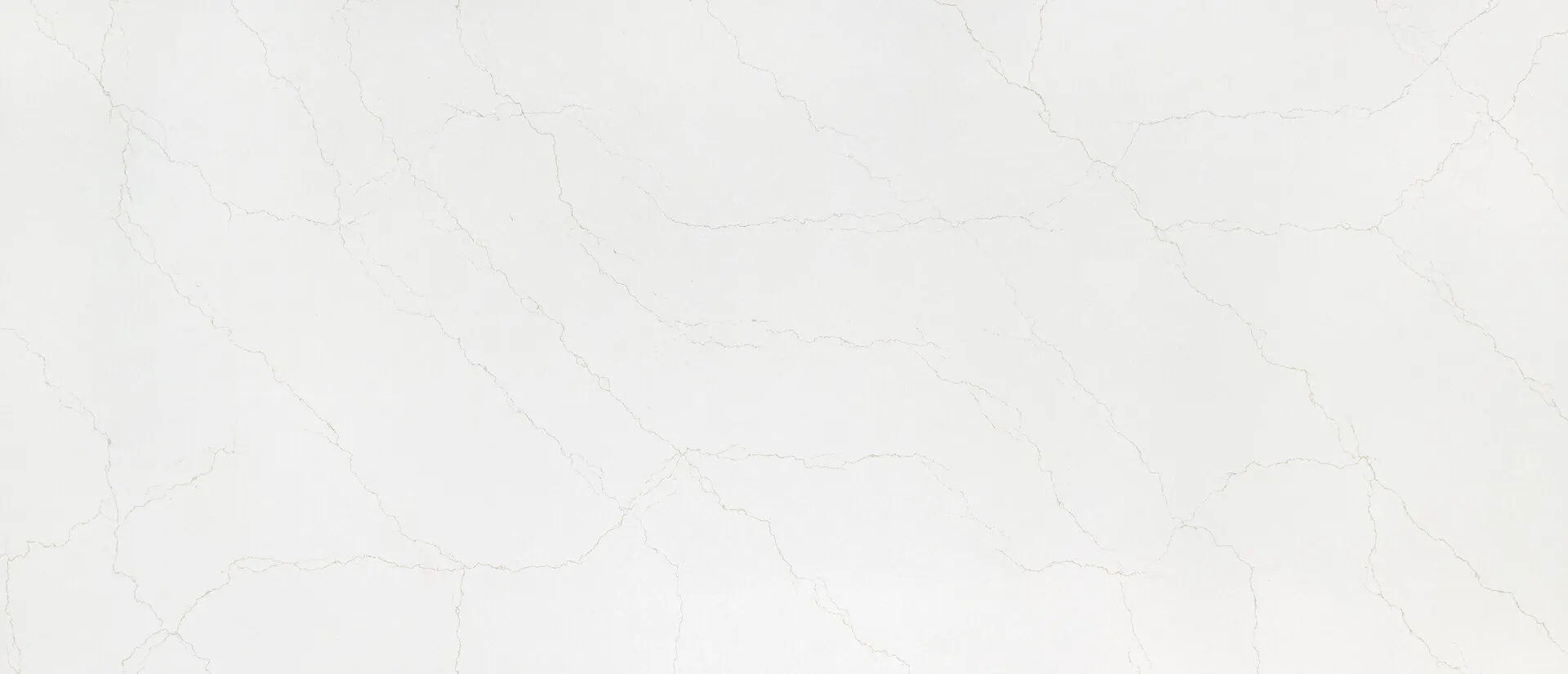 Closeup image of Q Quartz Calacatta Adonia White Quartz countertop slab