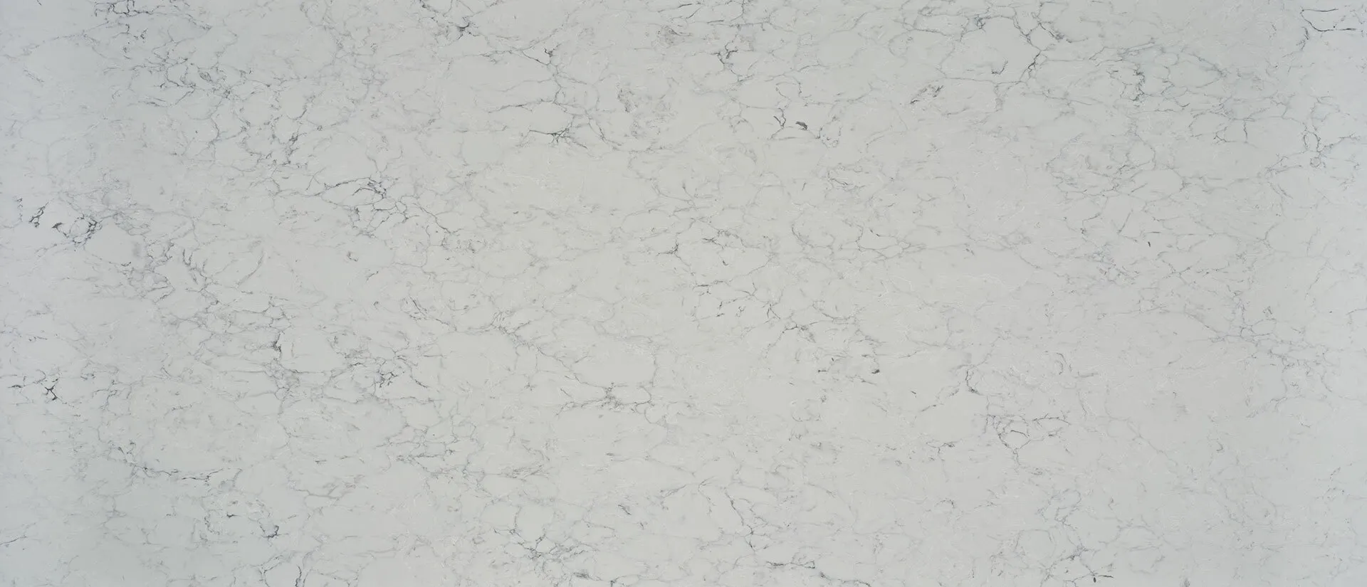 Closeup image of Q Quartz Calacatta Aidana White Quartz countertop slab