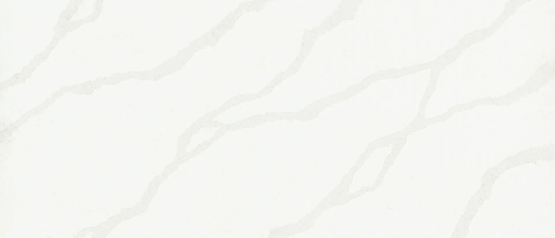 Closeup image of Q Quartz Calacatta Belaros White Quartz countertop slab