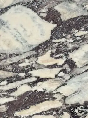 Closeup image of Calacatta Viola White Marble countertop slab