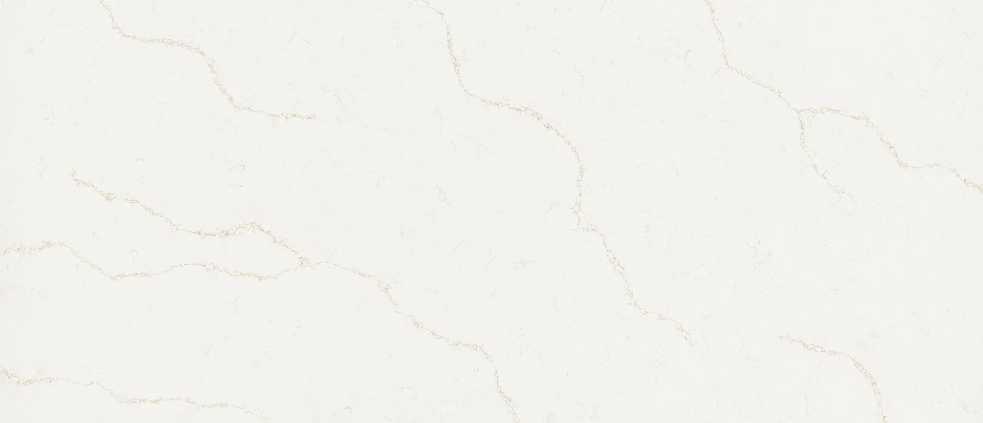 Closeup image of Q Quartz Calacatta Rusta White Quartz countertop slab