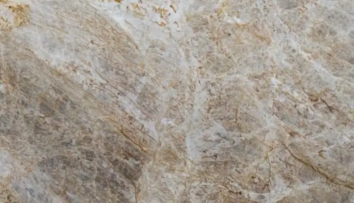 Closeup image of Mohave Beige Quartzite countertop slab