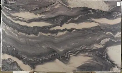 Closeup image of Explosion Blue Grey Quartzite countertop slab