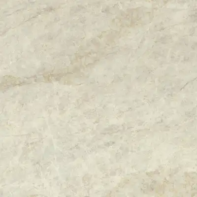 Closeup image of Viatera Taj Duna Cream Quartz countertop slab