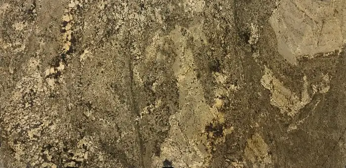 Closeup image of Juparana Persa Brown Granite countertop slab