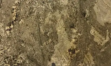 Closeup image of Juparana Persa Brown Granite countertop slab