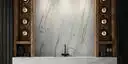 Image of installed Sereno Cream Quartzite countertops