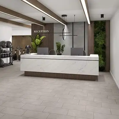 Image of installed ONE Quartz Surfaces Calacatta Royale White Quartz countertops