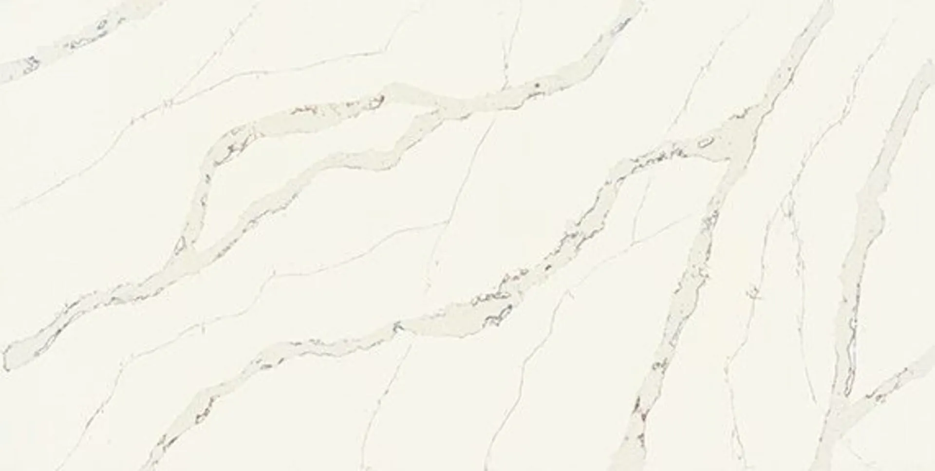 Image of installed ONE Quartz Surfaces Calacatta Aurora White Quartz countertops