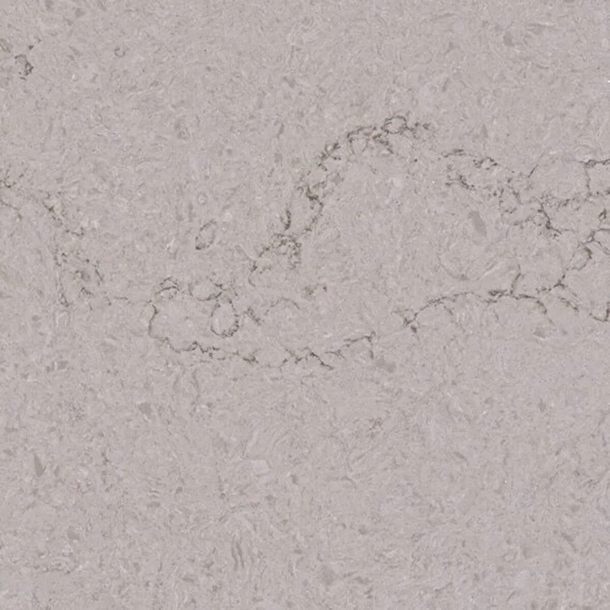 Closeup image of ONE Quartz Surfaces Calacatta Odyssey Cream Quartz countertop slab
