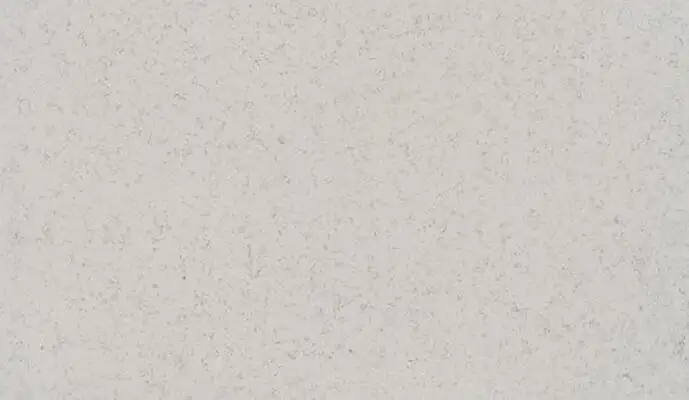 Closeup image of ONE Quartz Surfaces Arches White Quartz countertop slab