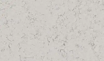 Image of installed ONE Quartz Surfaces Arches White Quartz countertops