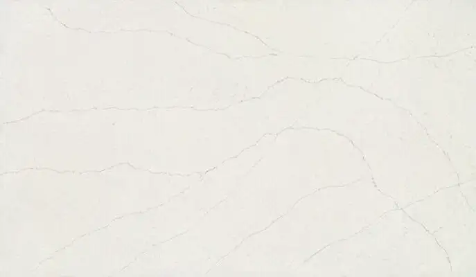 Image of installed ONE Quartz Surfaces Valor White White Quartz countertops