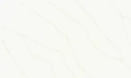 Image of installed ONE Quartz Surfaces Statuary Glory Cream Quartz countertops