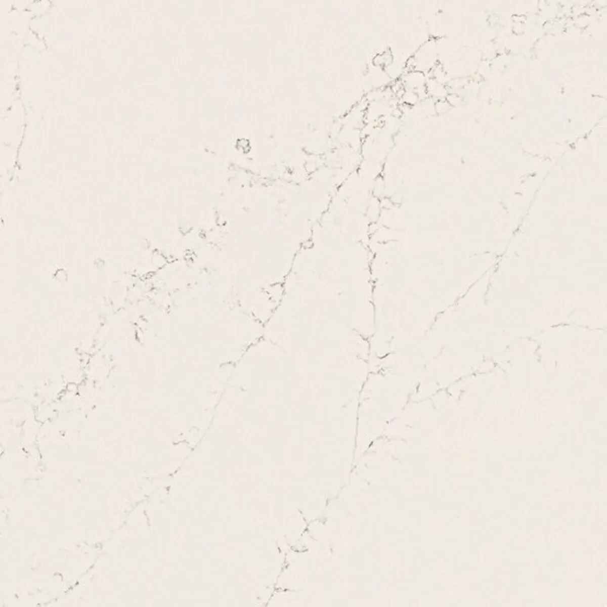 Closeup image of ONE Quartz Surfaces Calacatta Villa Cream Quartz countertop slab