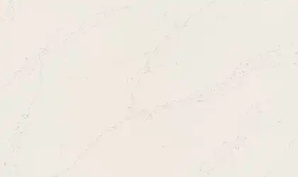 Image of installed ONE Quartz Surfaces Calacatta Villa Cream Quartz countertops