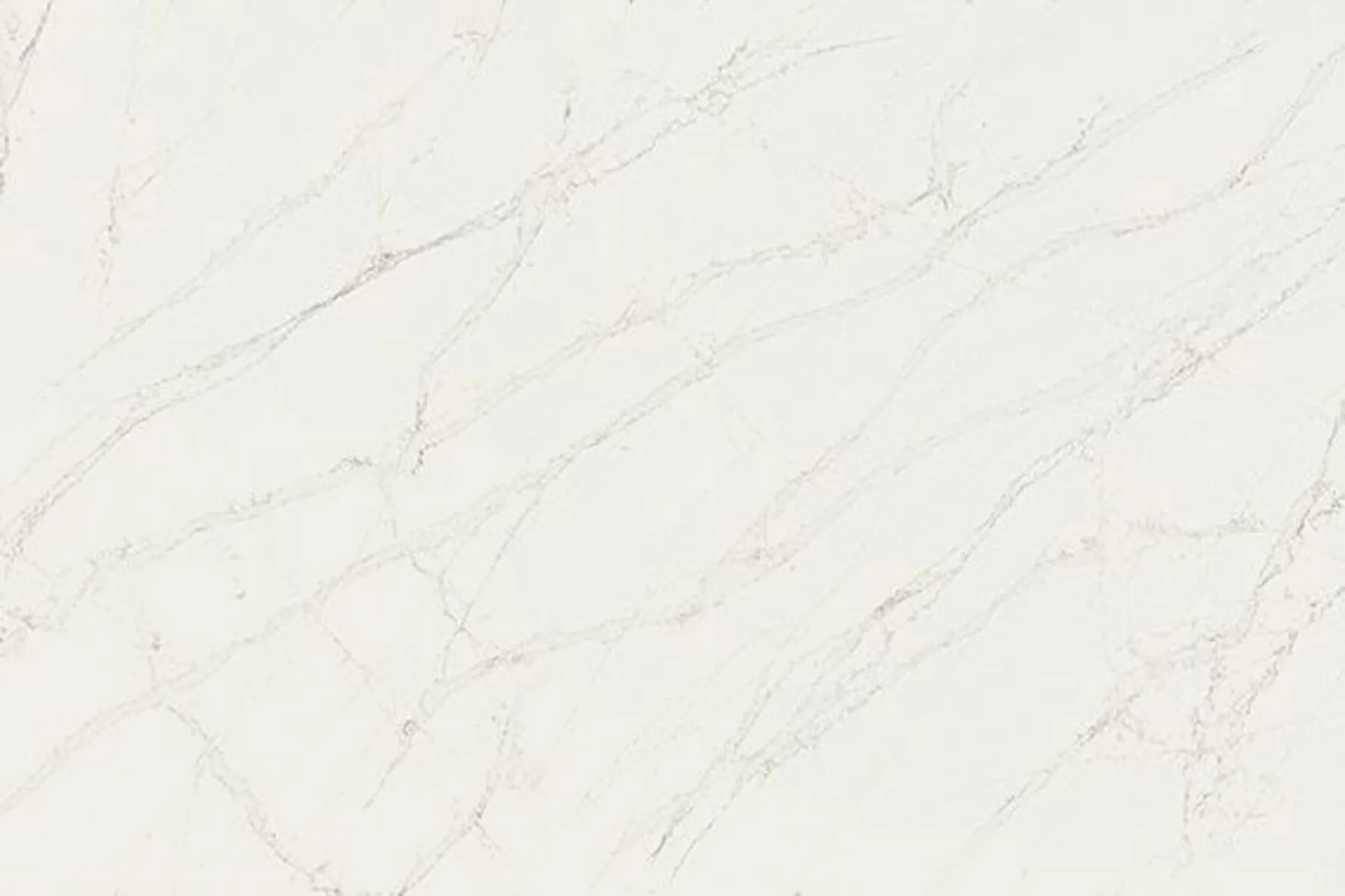 Image of installed ONE Quartz Surfaces Calacatta Cathedral White Quartz countertops