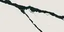 Closeup image of ONE Quartz Surfaces Calacatta Bolt White Quartz countertop slab