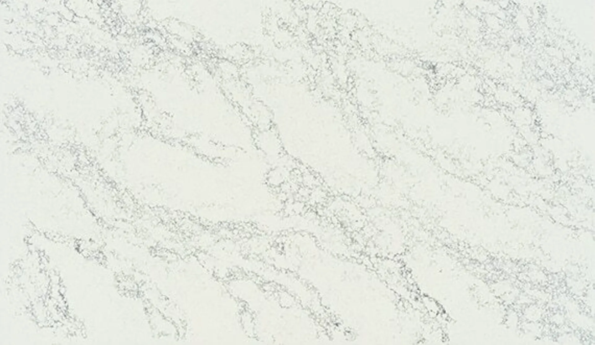 Closeup image of ONE Quartz Surfaces Arabescato Twilight White Quartz countertop slab