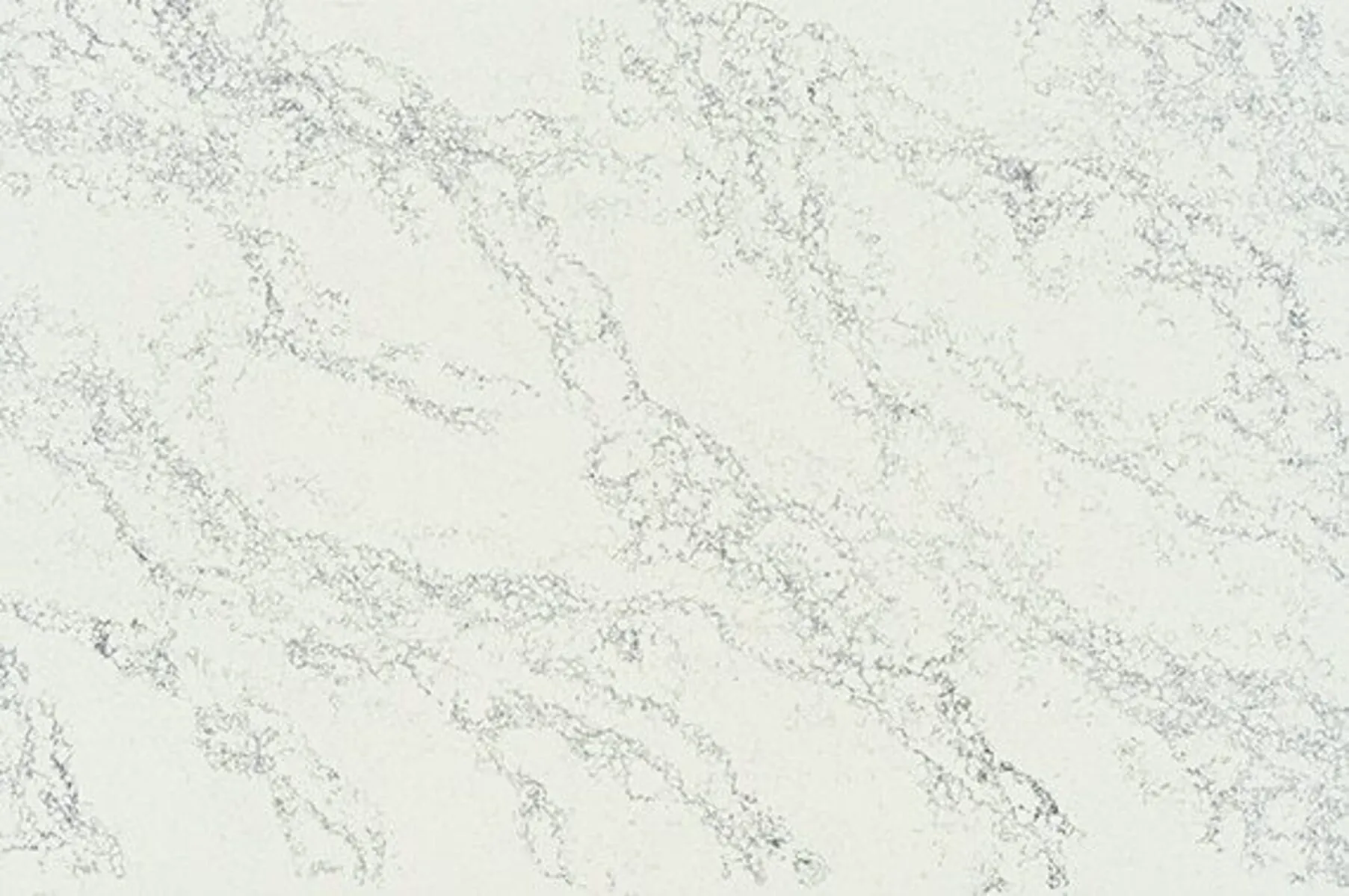 Image of installed ONE Quartz Surfaces Arabescato Twilight White Quartz countertops