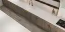 Image of installed ONE Quartz Surfaces Carrara Pisa White Quartz countertops