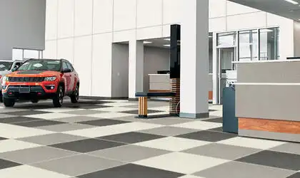 Image of installed Panoramic Porcelain Surfaces Manor White White Porcelain countertops