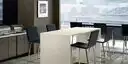Image of installed ONE Quartz Surfaces Carrara Veil Cream Quartz countertops