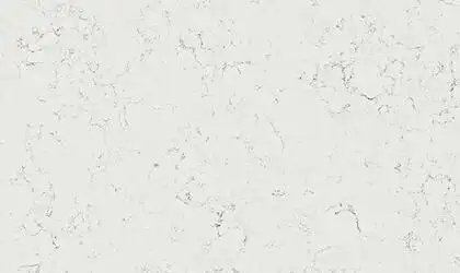 Image of installed ONE Quartz Surfaces Kodiak White Quartz countertops
