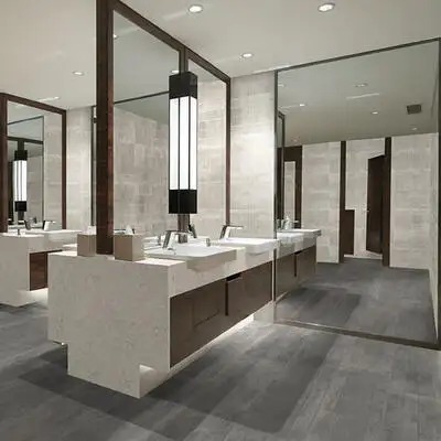 Image of installed ONE Quartz Surfaces Kodiak White Quartz countertops