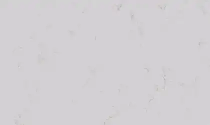 Image of installed ONE Quartz Surfaces Carrara Roma White Quartz countertops