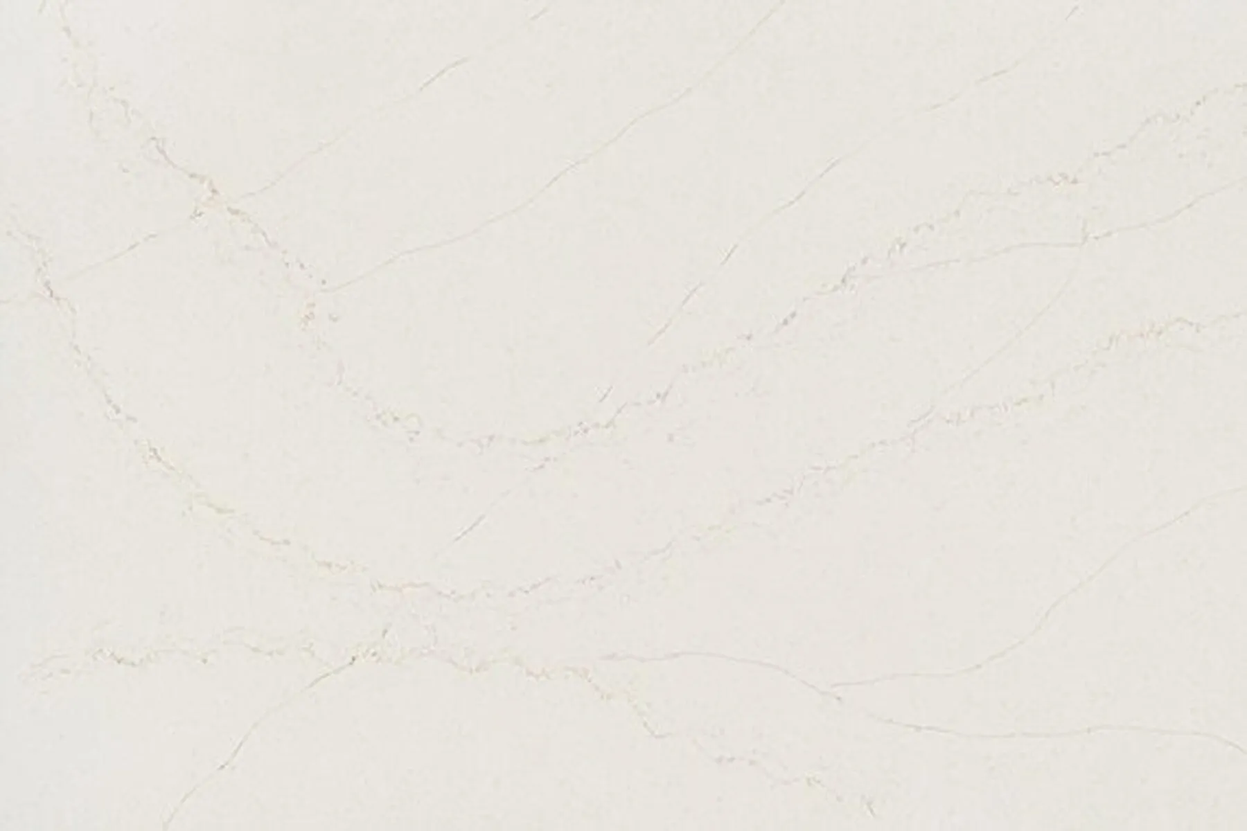 Image of installed ONE Quartz Surfaces Valor Gold White Quartz countertops