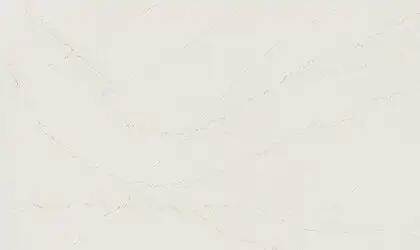 Image of installed ONE Quartz Surfaces Valor Gold White Quartz countertops