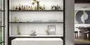 Image of installed ONE Quartz Surfaces Coronado White White Quartz countertops