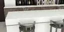 Image of installed ONE Quartz Surfaces Coronado White White Quartz countertops