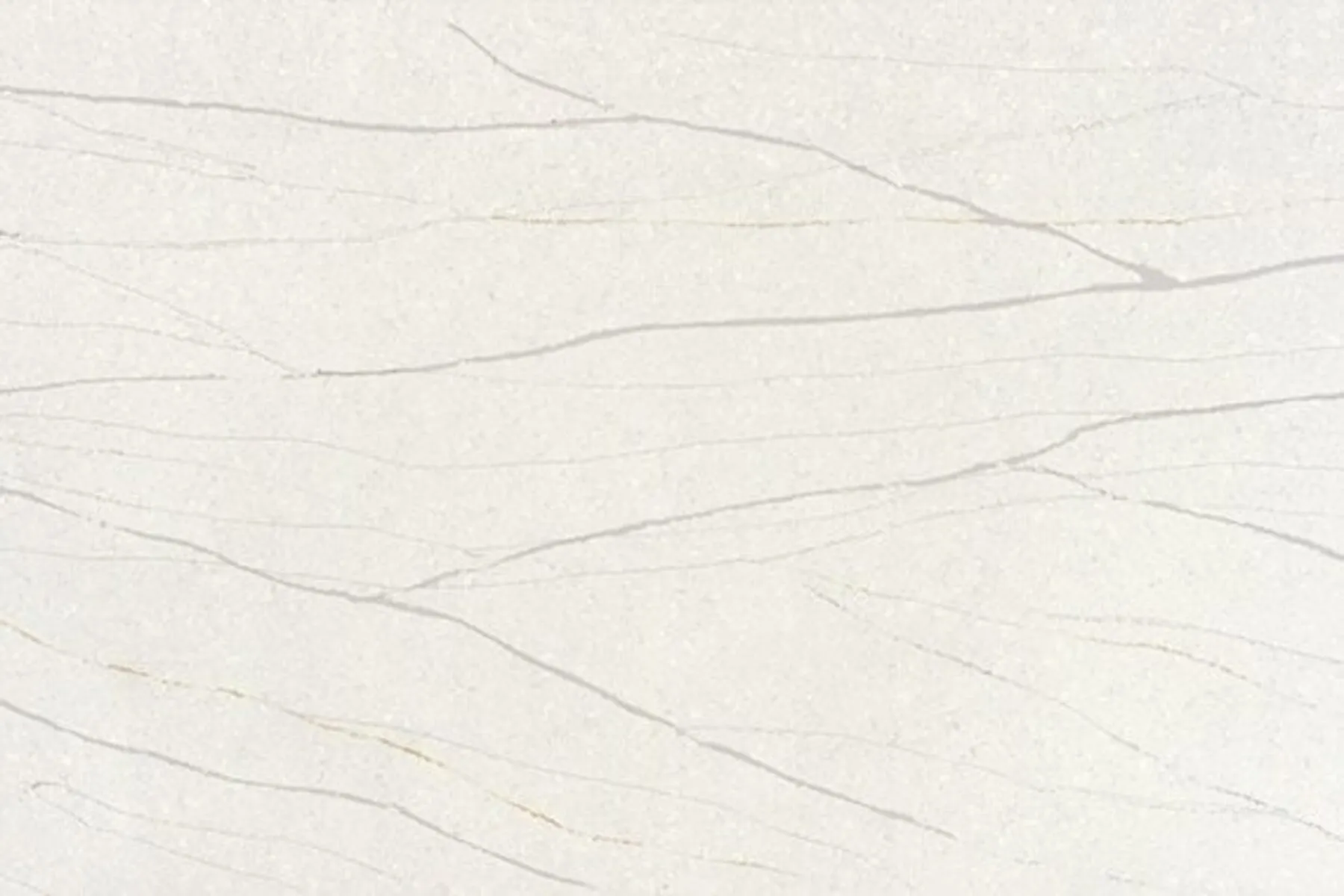 Closeup image of ONE Quartz Surfaces Monument White Cream Quartz countertop slab