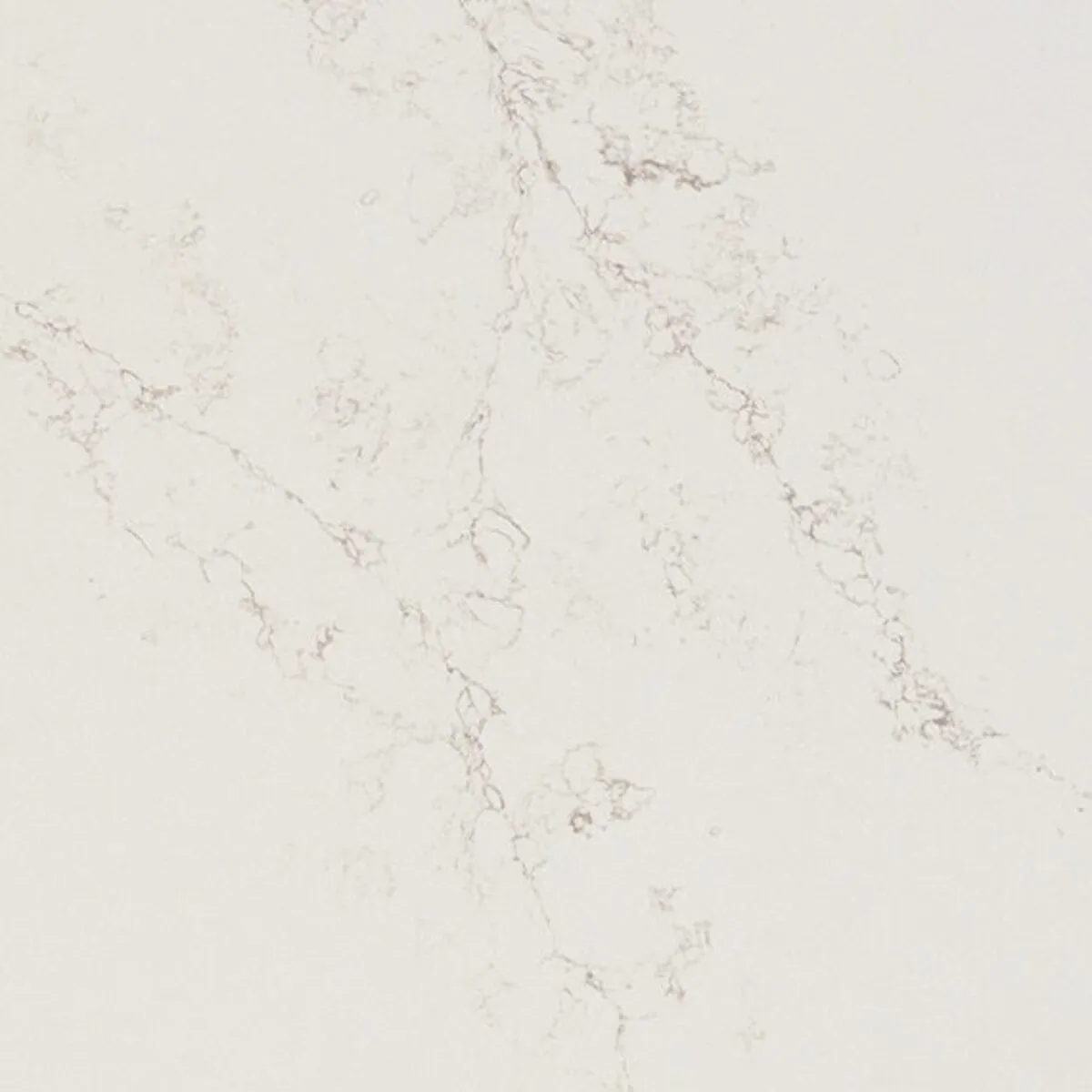 Closeup image of ONE Quartz Surfaces Liberty Gold Cream Quartz countertop slab