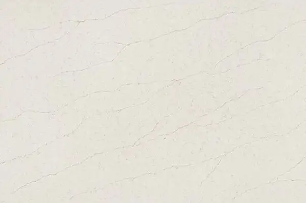 Image of installed ONE Quartz Surfaces Freedom Calacatta Cream Quartz countertops
