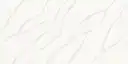 Closeup image of ONE Quartz Surfaces Independence Calacatta White Quartz countertop slab