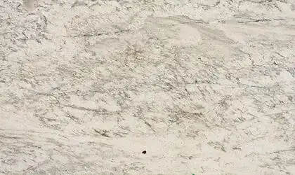 Closeup image of White Antico Cream Granite countertop slab Stone Countertop