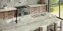 Image of installed Adonis White Cream Granite countertops